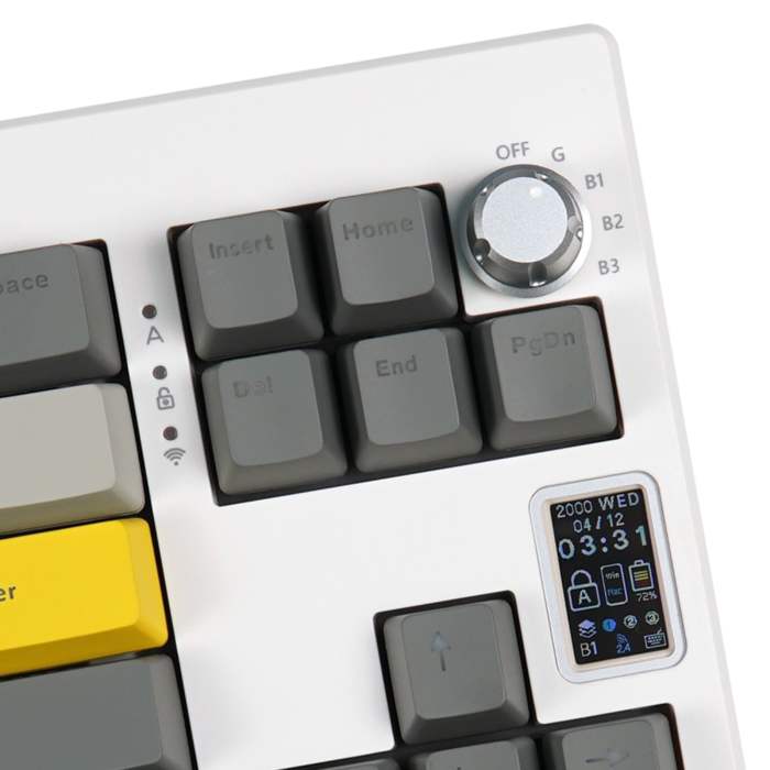 Клавіатура механічна бездротова EPOMAKER Shadow-X Wisteria Linear White (SHX-W-WL)