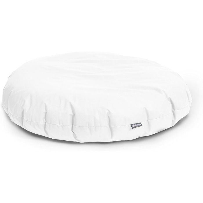 В 1 з наповнювачем Seat Cushion Curd Shape Floor Cushion Крісло BeanBag (діаметр 125 см, білий), 2