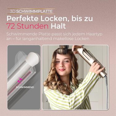 Автоматичний локшик TYMO Curlpro Plus 25mm: великі локони, захист від опіків, для довгих волосся