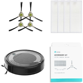 Робот-пилосос LEFANT M2Plus з функцією миття підлоги, 6000Pa, LiDAR-навігація, самоочищення, ідеально для шерсті тварин