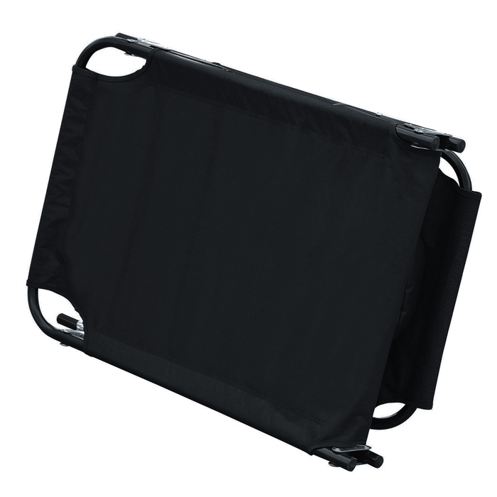 Розкладний шезлонг для саду з підголовником, лежак з 4-позиційним регулюванням спинки, кемпінговий стілець з підсвічуванням для читання, садова крісло, витримує до 120 кг, для саду, балкону, чорного кольору.