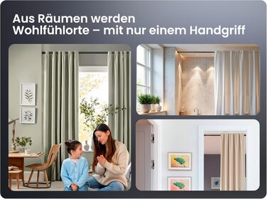 Телескопічна штанга для кріплення 260-310 см, Ø 25 мм, багатофункціональна штанга без свердління. Підходить для карнизів, штор, душових завіс, ванних кімнат та балконів (70-120 см, сіра)