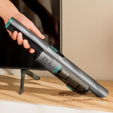 Ручний пилосос Cecotec Conga Rockstar: 210 Вт, цифровий, 20 кПа, до 40 хв роботи, 2 режими, насадки 2в1, для килимів та матраців, сірий (Micro+ Clean&Car)