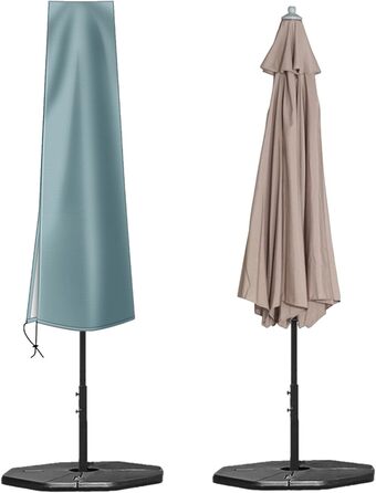 Чохол для парасольки OKPOW 3м, 600D, Водонепроникний, Захист від УФ, Вітростійкий, Снігостійкий (170см × 27.5/33.5см, Сірий)