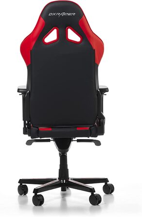 Ігрове крісло DXRacer Gladiator G001, шкірозамінник, чорно-червоне, до 200 см