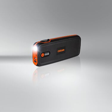 Osram BATTERYstart 400: Літієвий пусковий пристрій 2000A 12V з Powerbank для бензинових та дизельних двигунів (до 8L бензин, 4L дизель), 16800mAh