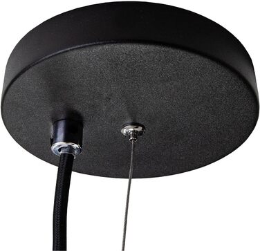Світлодіодний підвісний світильник Paco Home, E27, лампа для вітальні, їдальні, кухні, регулюється по висоті, колір бетон-піщаник-чорний, колба без лампочки бетон-піщаник-чорний без лампочки