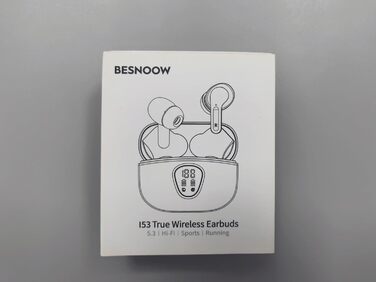 Навушники Bluetooth, Бездротовий у вусі, Шумозаглушення, HiFi стерео, 40 год, Світлодіодний дисплей, IP7, Сенсорний, Чорний