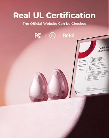 Електричні грілки для рук OCOOPA 2 шт. - стильні, рожеві, з магнітом, перезаряджаються, для жінок, Raynaud, піші прогулянки, кемпінг, подарунок