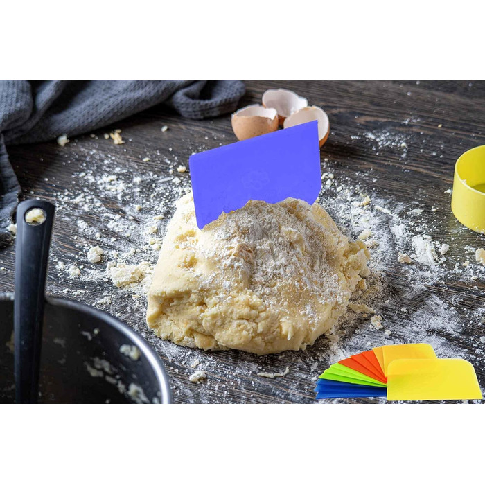 Проста картка для тіста Скребок для тіста, картка для скребка для тіста або хліборізка для випічки з пластику Скребок для миски, скребок для