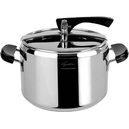 Каструля Lagostina Klassische Schnellkoch з корзиною та Ecodose Modern Ø 22 см, 5 л, нержавіюча сталь та чорний колір