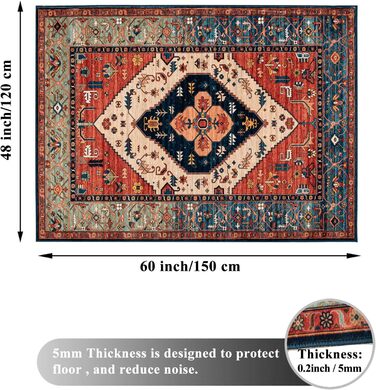 Килимок для захисту підлоги під стілець 90x120 см - килимок для ігрового крісла, офісного крісла, антиковзаючий, прямокутний