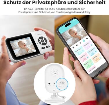 Інтелектуальний відеоніяня для дітей з дисплеєм 2.8