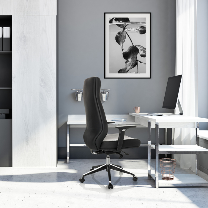 Офісне крісло VITORO ECO Штучна Шкіра Black hjh OFFICE