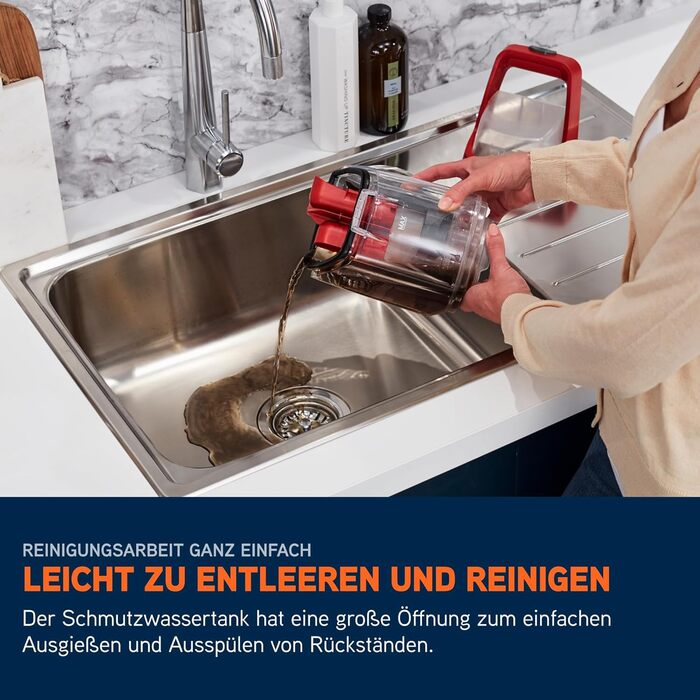 Vax SpotWash Duo: Портативний відпарювач для килимів та м'яких меблів з насадкою для тварин, аксесуари для щоденного прибирання, для різних поверхонь, з розчином для чищення (Spotwash EU)