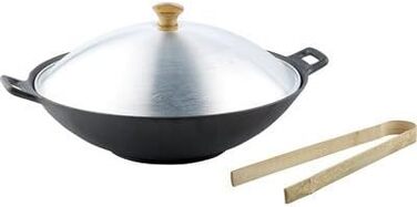 Сковорода для вок в Торнвальдской кузні чавунний набір для вок, 37 см (чавунний вок)