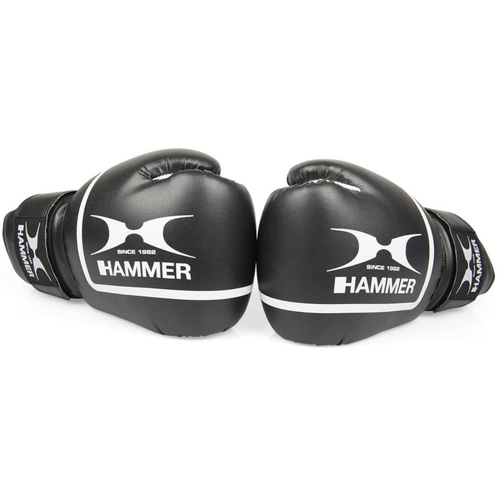 Боксерські рукавички Hammer fit II чорного кольору, 10 унцій