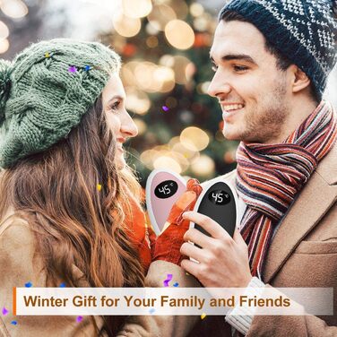 Електричний грілка для рук Powerbank 5200mAh, USB, для кемпінгу, катання на лижах, подарунок (Рожевий)