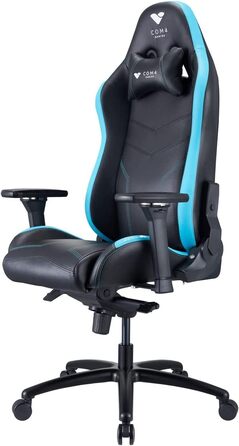 Ергономічне ігрове крісло, PU шкіра, підголівник, макс. 150 кг (Arctic Blue), 4Gaming Argon 2023 -