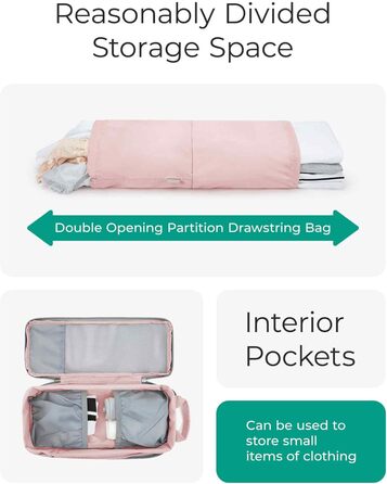 Набір органайзерів для одягу та подорожей BAGSMART (6 предметів), компресійні пакувальні куби з мішком для білизни, чорний