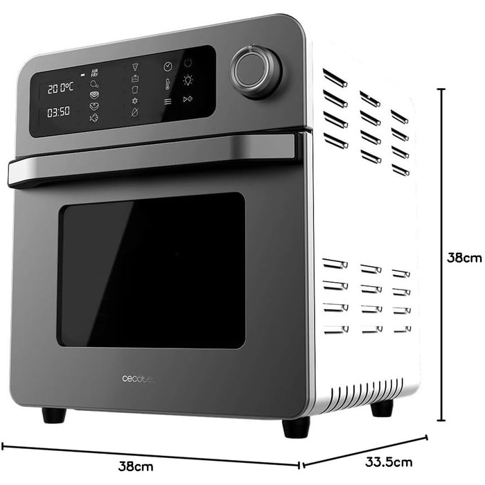 Мультиварка Cecotec Bake&Fry 1500 Touch: піч, фритюрниця, 15 л, 1700 Вт, сенсорний екран, нержавіюча сталь