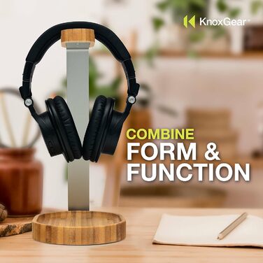 Підставка для навушників Knox Gear з дерева, бамбукова коричнева