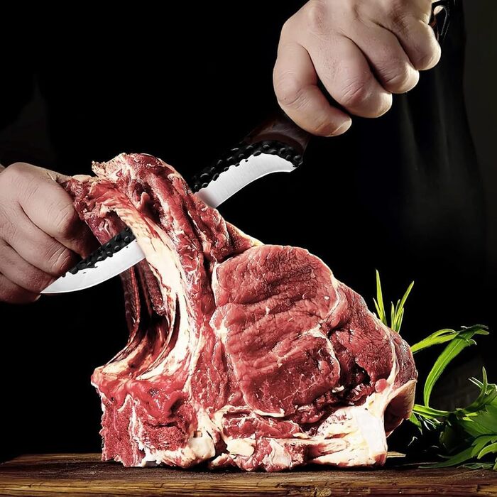 Набір кухонних ножів (2 шт) ручної роботи, японський гострий ніж для дому, з шкіряними піхвами