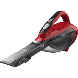 Акумуляторний ручний пилосос BlackDecker Dustbuster DVA320J (10,8 В, 2,0 Агод, з циклонною дією, висувною щілинною насадкою та розкладною щіткою для м'яких меблів, акумуляторний пилосос із насадкою з довгим всмоктуванням) Титан (10,8 В (16,2 Втгод))