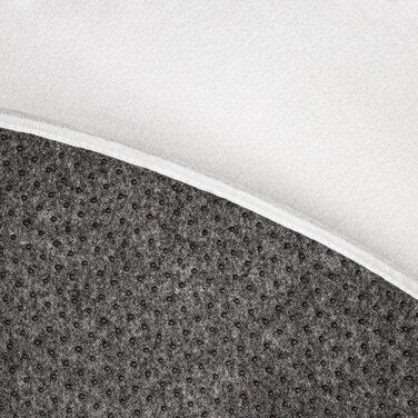 Домашній дитячий килимок Paco, круглий ігровий килимок для дитячої кімнати, нековзний Сучасний килимок із зображенням голови Лева місячної коали, розмір колір (150 см круглий, кремовий)