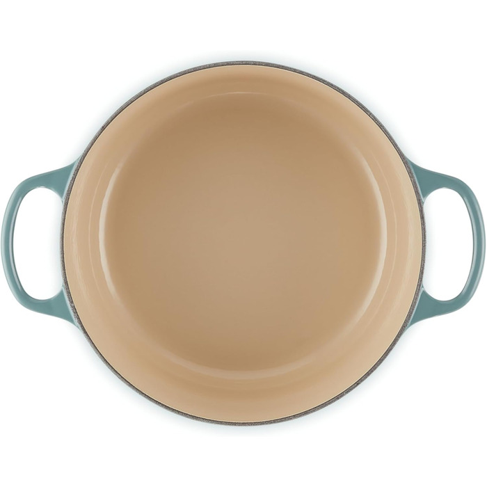 Сковорода Le Creuset Signature з чавуну з кришкою, 24 см, 4.2 л, Ocean