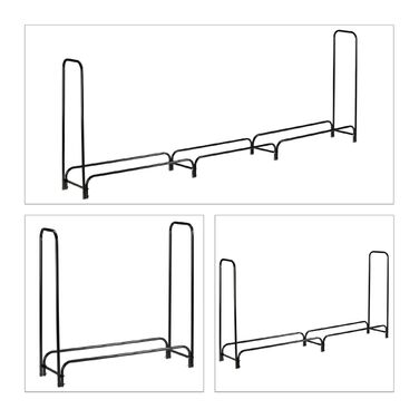 Стійка для дров Relaxdays з великою місткістю та кришкою