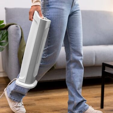 Керамичний обігрівач Cecotec Ready Warm 10100 Smart Ceramic: 2200W, LED, 3 режими, термостат, захист від перекидання та перегріву, осциляція, білий