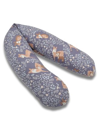 Подушка для вагітних Bear Classic 190 см, бавовняна подушка для сну та підтримки тіла, гіпоалергенна, принт Олень (100% джерсі бавовна)