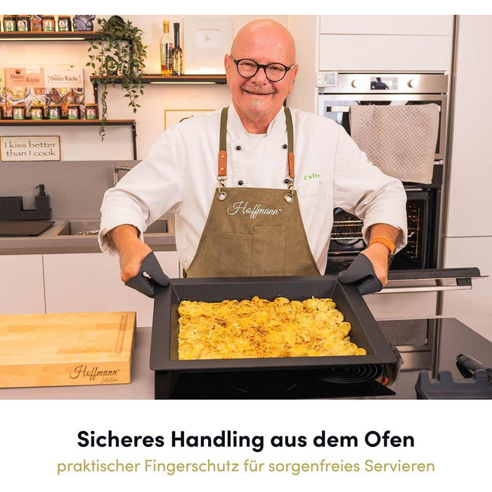 Набір кухонних аксесуарів Hoffmann Küchenhelfer-Set, 6 предметів, антрацит, силікон, нержавіюча сталь, антипригарне покриття