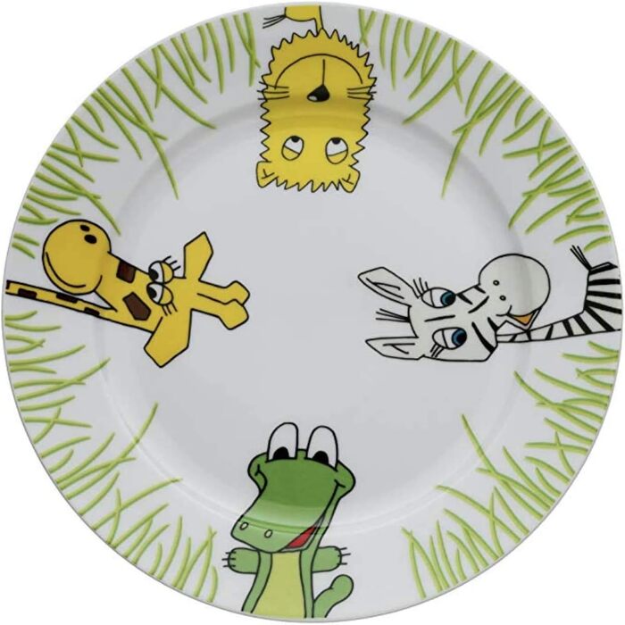 Набір дитячого посуду WMF Safari 6-частинний (з нержавіючої сталі), від 3 років, Cromargan, для миття в посудомийній машині