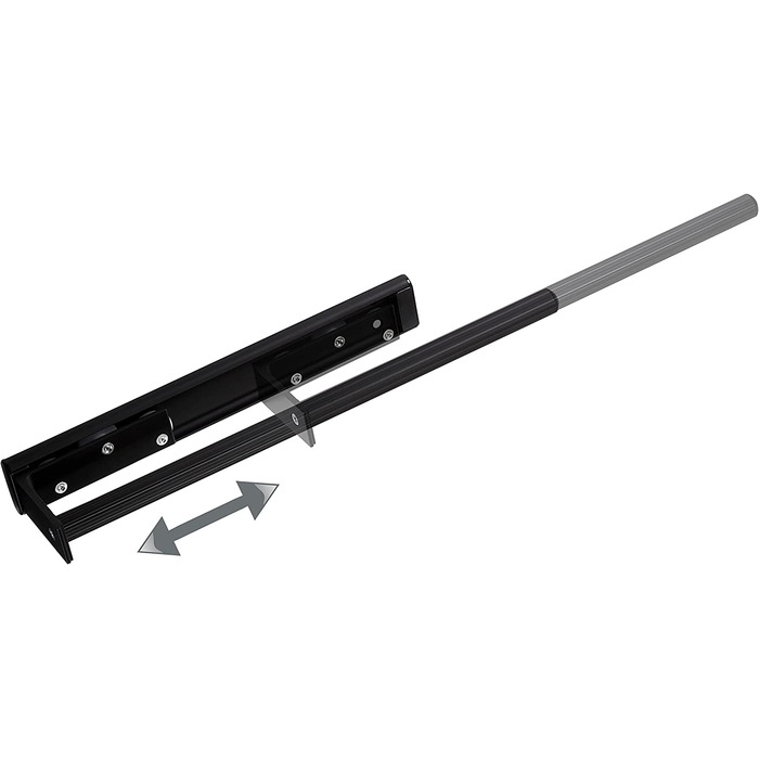 Тримач для рушників SOTECH TED, алюміній, телескопічний, 325-487 мм, чорний мат, 2/1 руки