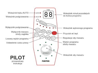 Крісло розкладне NEPTUN M (функція масажу) сіре TAP.178