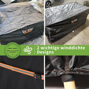 Захисний чохол для садовой меблів Enzeno L-подібної форми, водовідштовхуючий та вітростійкий, 255x255x87 см