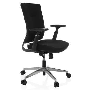 Офісне крісло / поворотне крісло CAPTIVO MID тканина чорний hjh OFFICE