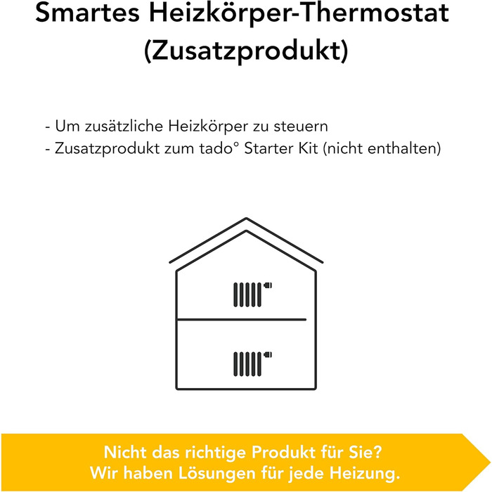 Термостат на радіатор Tado Smart X V3+ з керуванням через додаток (Alexa, Siri, Google Assistant) для економії енергії та опалення - DIY встановлення
