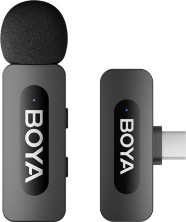 Бездротовий петличний мікрофон BOYA BY-V10 Type-C Black