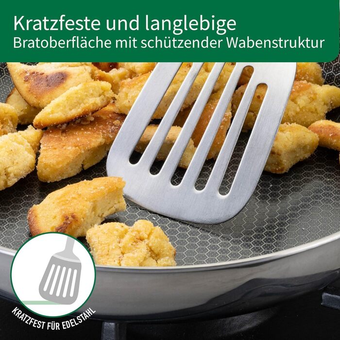 Сковорода Chefkoch від Fackelmann – діаметр 28 см, преміум якість, з керамічним антипригарним покриттям, для всіх типів плит (включно з індукцією)