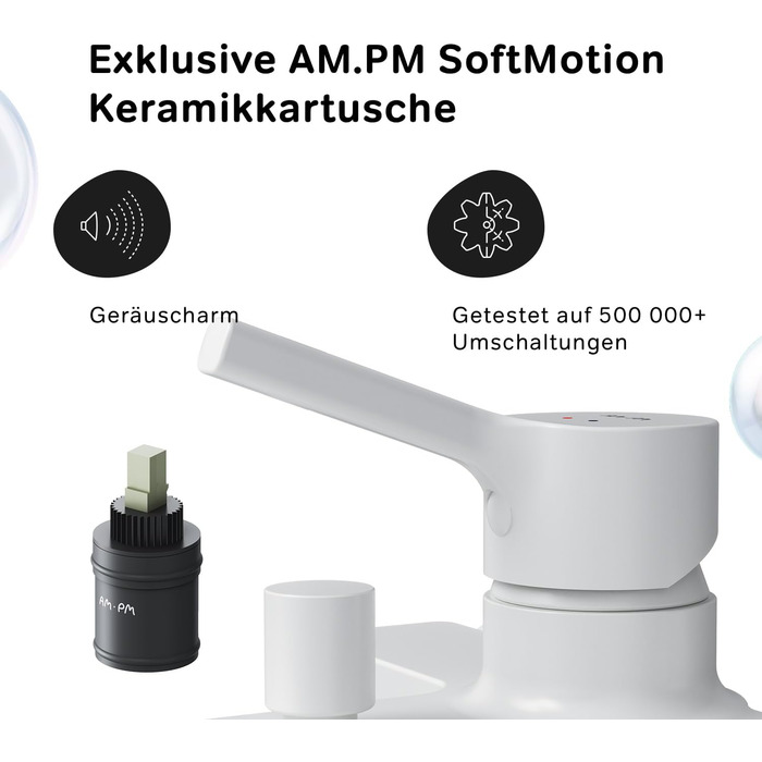 Змішувач для ванни AM.PM X-Joy чорного матового кольору з виливом, одноручний, для ванни та душу, FXA10022