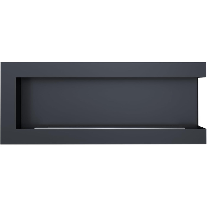 Мм Камін з лівою стінкою Ethanol Black Corner Fireplace (1200 x 280 мм), 600x280