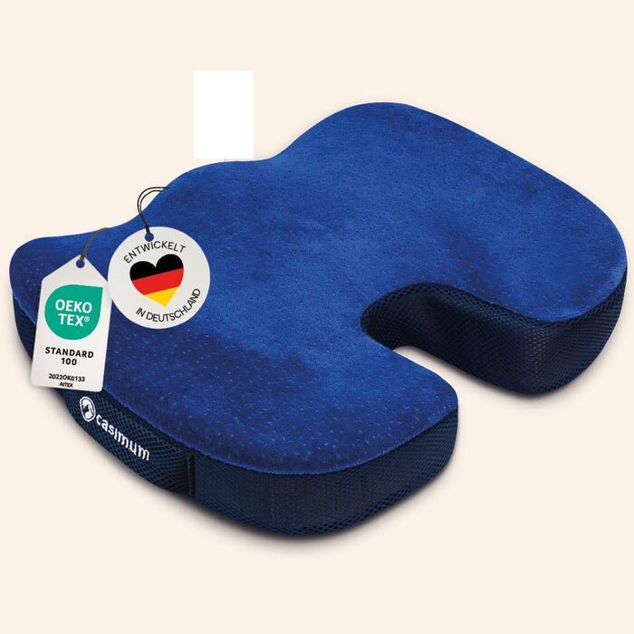 Ортопедична подушка для сидіння, подушка для куприка на офісне крісло. Ергономічна підкладка під сидіння підвищує комфорт, знімає біль, покращує кровообіг та полегшує навантаження на куприк.