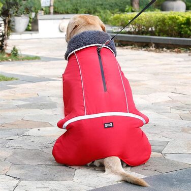 Світловідбиваючі пальто PENIVO для холодної погоди, регульована одяг для собак, зимова водонепроникна Вулична куртка для собак, утеплена тепла куртка для собак, светр для маленьких і середніх собак (L,) (S (упаковка з 1), Фіолетовий)