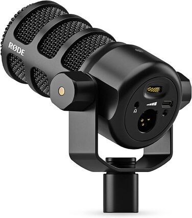Мікрофон Rode PodMic USB/XLR для подкастів, мовлення, чорний + відкривачка keepdrum
