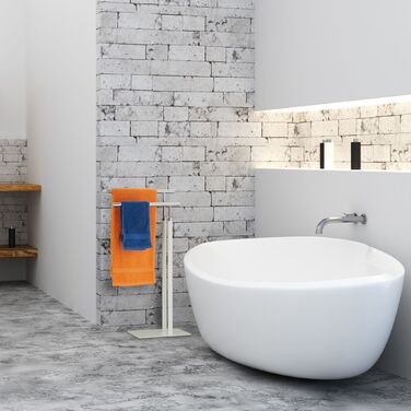 Підставка для рушників Relaxdays, біло-срібна