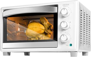Мультиварка Cecotec Bake&Toast 1090 Black: 1000 Вт, таймер 60 хв, регулювання температури до 230ºC, 30 л, з деко, решіткою та щипцями