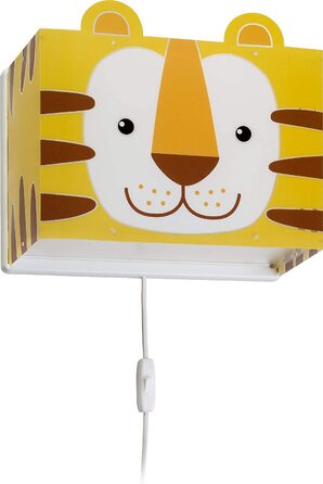 Дитячий настінний світильник Dalber із зображенням тигреня